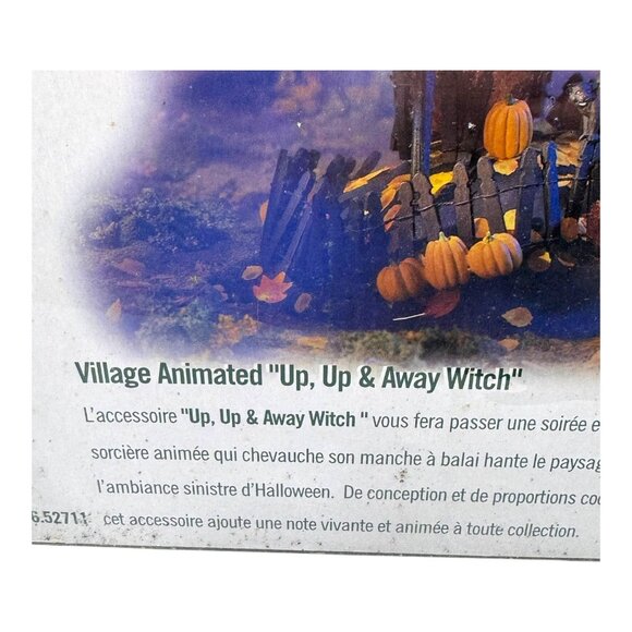 Department 56 Up Up & Away Witch Halloween Village Animated Scene READ - Picture 11 of 11